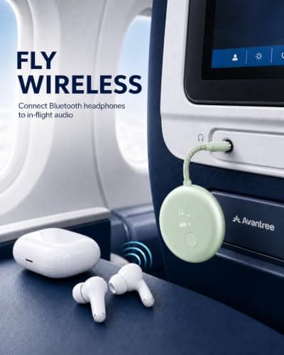 Avantree SoundJet R1-25Hr Airplane Bluetooth Adapter for All AirPods — view 2