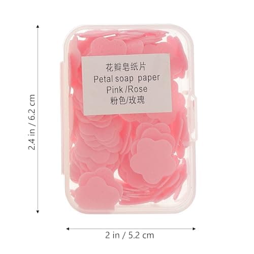 WRITWAA Disposable Travel Soap Sheets Pocket Size 10pcs with Plastic Box Hand Wash Mini Soap Paper Lightweight Random Color for Travel and Back to School Outdoor Use — view 2