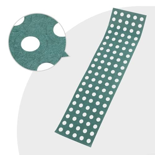 100 Pcs Green for battery Insulation Gaskets, 17mm OD x 10mm ID Paper Washers for Cells, Wood Pulp Hollow Rings to Prevent Short Circuit, For Easy Peel Discs for DIY for battery Pack(K) — view 6