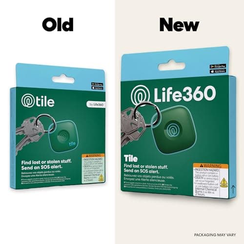 Life360 Tile - Bluetooth Tracker, Keys Finder and Item Locator for Keys, Bags and More. Phone Finder. Both iOS and Android Compatible. 1-Pack (Green Surf) — view 2