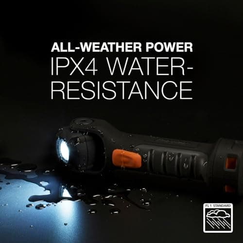 Energizer Hardcase Professional LED Torch, Compact, Water and Impact Resistant, 170° Pivoting Light, Pocket-Sized, 300 Lumens, Batteries Included — view 5
