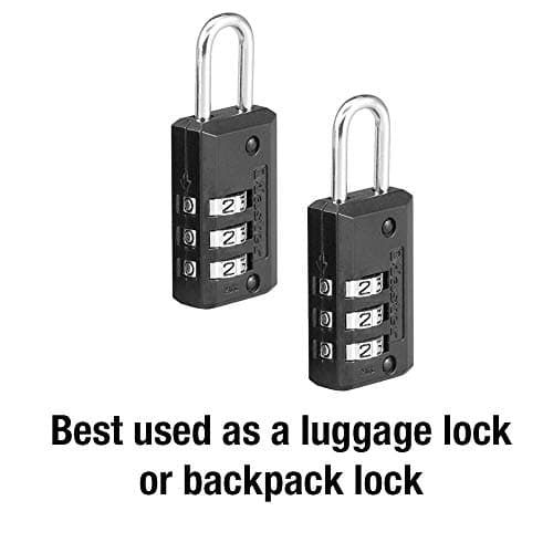 Master Lock 646T Set-Your-Own Combination Luggage Lock, 11/16-inch, 2-Pack — view 3