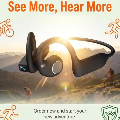 8MP Smart Camera Open-Ear Headset EIS Video,Open-Ear,Comfort Fit,Hi-Fi — view 3