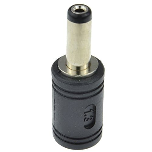kenable DC Power Jack Converter Adapter 3.5mm x 1.3mm Female Socket to 5.5mm x 2.1mm Male Plug In-Line CCTV Black — view 2