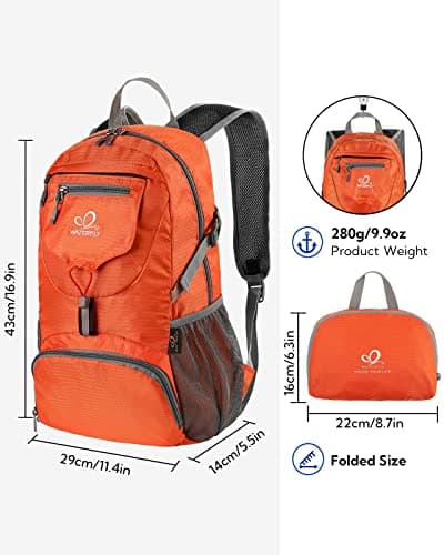 Waterfly Ultra Lightweight Foldable Backpack: 20L Packable Rucksack — view 2