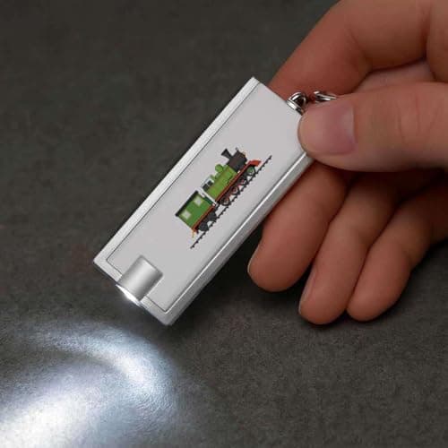 Azeeda 'Green Steam Train' LED Keyring Torch (KT00049183) — view 5