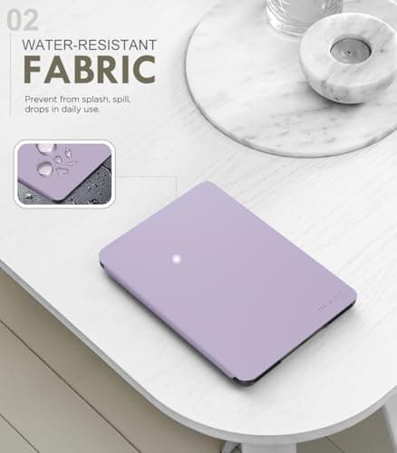 MoKo Case for 7" Kindle Paperwhite 12th Gen 2024/Colorsoft, Taro Purple — view 3