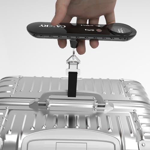 CAMRY Digital Luggage Scale Portable 50Kg Capacity Backlit LCD Overload Alert & Target Weight Battery Included, Black — view 5