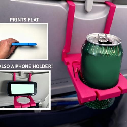 Seat Side Cup Holder Phone Rest Foldable Travel, Green — view 6