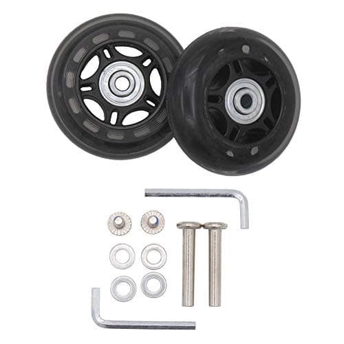 Leen4You Luggage Suitcase Replacement Wheels With Screws Axles Repair Tool for Luggage Suitcase Trolley,Skate Replacement Wheels(Pack of 2) — view 2