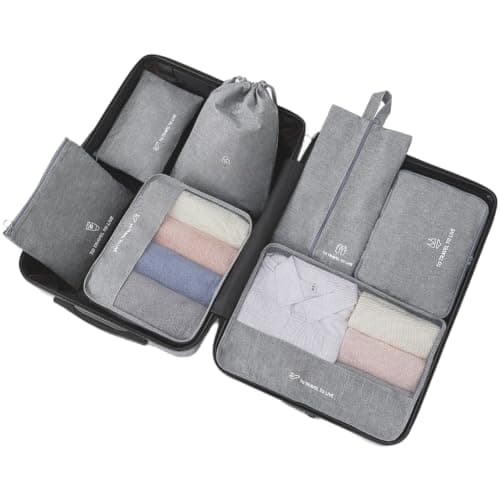NINMORTH Space-saving compression bags for travel essentials and clothing