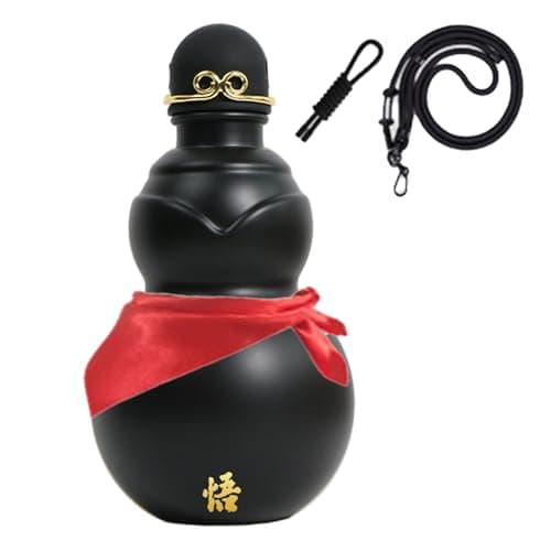 Tktouci Chinese Gourd Bottle - 900ml Chinese Drinking Jug,Camping Wine Flask,for Outdoor Enthusiasts Gardeners Hiking Camping Trips Picnics Beach Gym Daily Commute Gardening Collectors