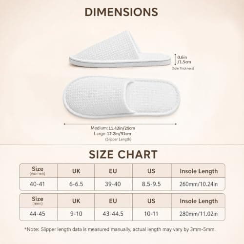Esoes 2 Pairs of Hotel Slippers, Disposable Spa Slippers for Men Women — view 2