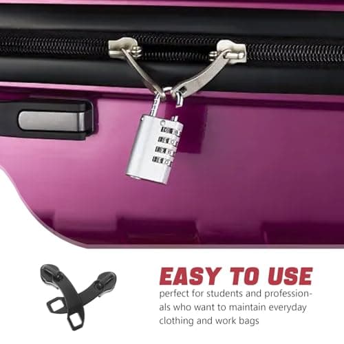 MAGICLULU 10pcs Black Zipper Slider Replacement Kit for Luggage and Travel Gear, Zinc Alloy Dual Layer Design with Double Protection to Extend Lifespan, for Everyday Use and Outdoor — view 3