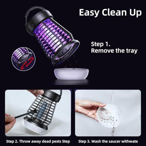 Rechargeable Fly Zapper, Portable Mosquito Killer Lamp,Camping Bug Zapper — view 6