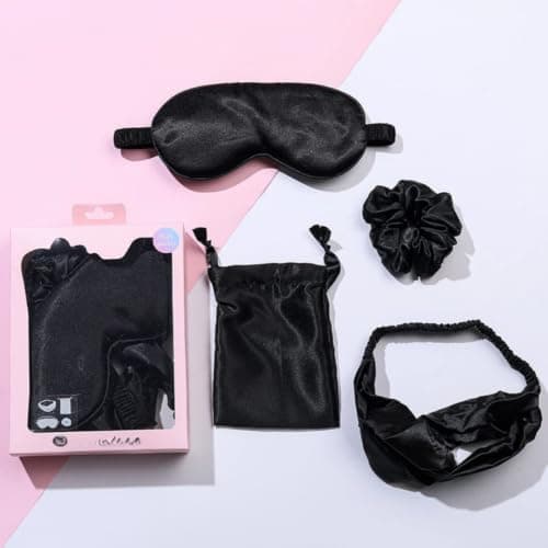 Satin Beauty Sleep Set for Women(4pcs Rose Gold) — view 3