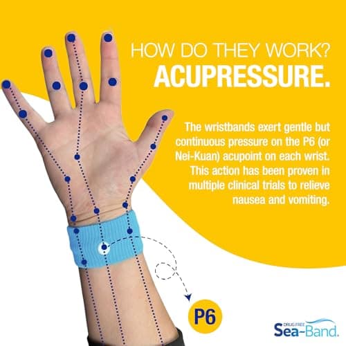 Sea-Band Blue Kids Travel & Motion Sickness Acupressure Wristband, 1 Pair — view 5