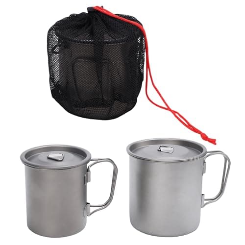 Changor Ti Camping Mug Set with Collapsible Handle — view 6