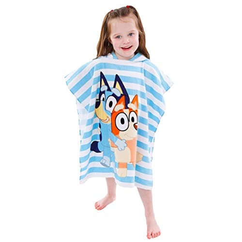 Bluey and Bingo Boys and Girls Swimming Beach And Bath Towel One Size Blue — view 3