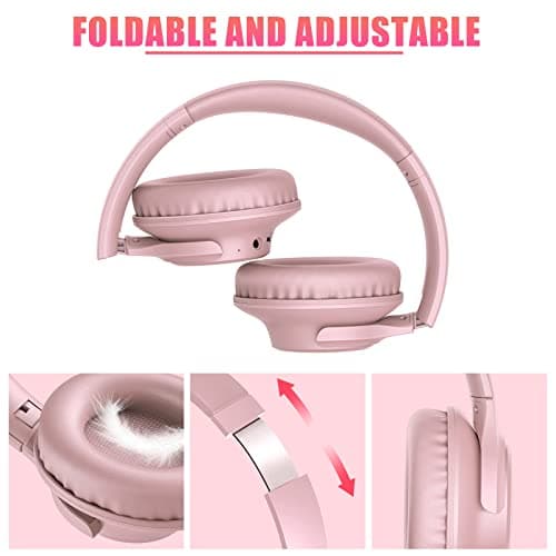 KVIDIO Bluetooth Headphones Wireless Over Ear 65h Battery Wired & Wireless — view 6