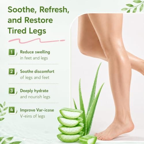 Miracle Balm, Soothing Balm for Legs, Var-icose V-eins Cream with Peppermint & Green Tea, Body Cream to Swelling in Feet and Legs, Natural Ingredients Vegan Skincare (1PCS) — view 6