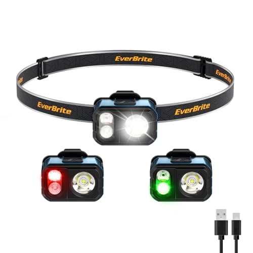 EverBrite Rechargeable LED Head Torch, Blue