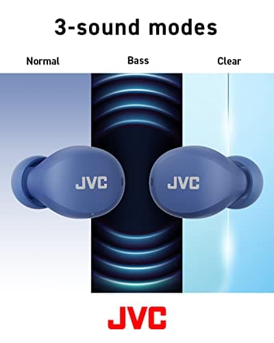 JVC HA-Z66T-A Gumy Mini True Wireless Earbuds, 23 Hours Playback, Bluetooth 5.1, Compact and Lightweight, Water Resistance (IPX4), Blue — view 3
