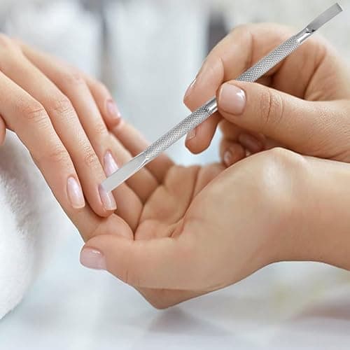 Jack Shaver® Cuticle Pusher Professional Double Ended Hypoallergenic Stainless Steel Metal Pusher Durable Manicure and Pedicure Tool for Fingernails and Toenails (Silver) Style No. (11) — view 6