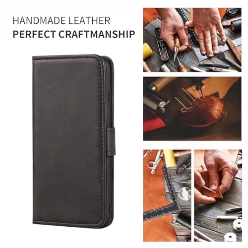 UOGNADGD Faux Leather Flip Case for ZTE Telstra 5G Hotspot 2 - Black — view 2