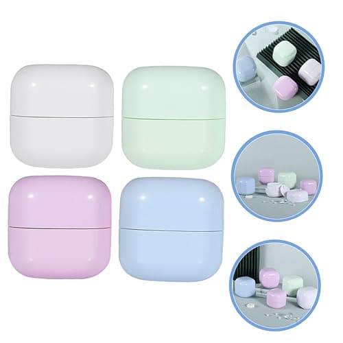 Beatifufu 4pcs 50g Refillable Cosmetic Jars, Plastic Cream Containers, Portable Travel Size Jars for Lotions and Moisturisers, Reusable Beauty Pots for Trip — view 6