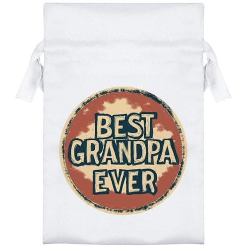 Azeeda 'Best Grandpa Ever ' Satin Gift Bag - 15cm (SB00112177)