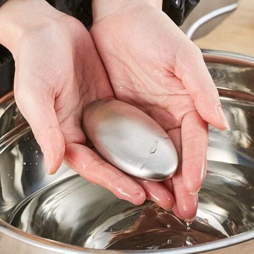 CTDMJ Stainless Steel Soap with Stand - 2PCS Odor Removing Soap Bar for Kitchen — view 3