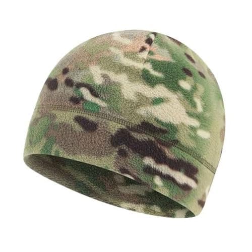 RALSPEC Camouflage Microfleece Thermal Beanie Hat Tactical Warm Fleece Military Camo Winter Skull Cap Army Airsoft Military Mens
