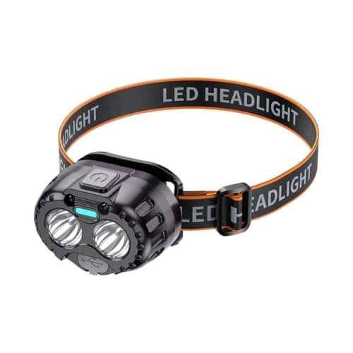 LED Headlamp USB Rechargeable - 250 Lumen Waterproof Head Torch