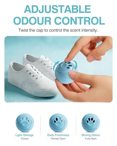 Jevvu Shoe Deodorizer Balls, 10 Pack Odour Eliminator for Shoes, Trainers, Boots, Gym Bags and Lockers(Ocean Fresh) — view 3