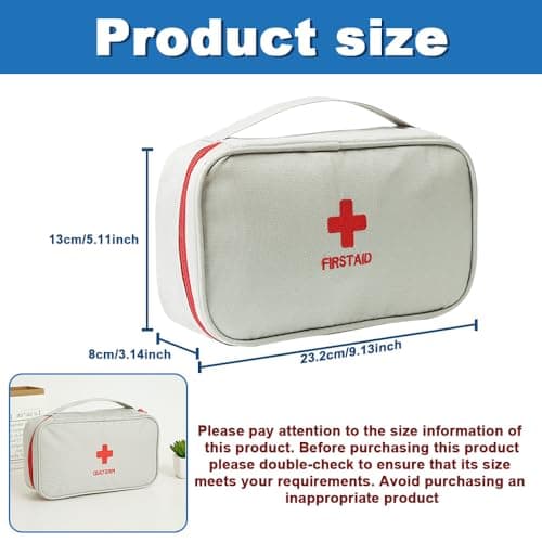 XINGSUI 1 Pcs Empty First Aid Bag, Travel Medicine Bag, for Home, Office — view 2
