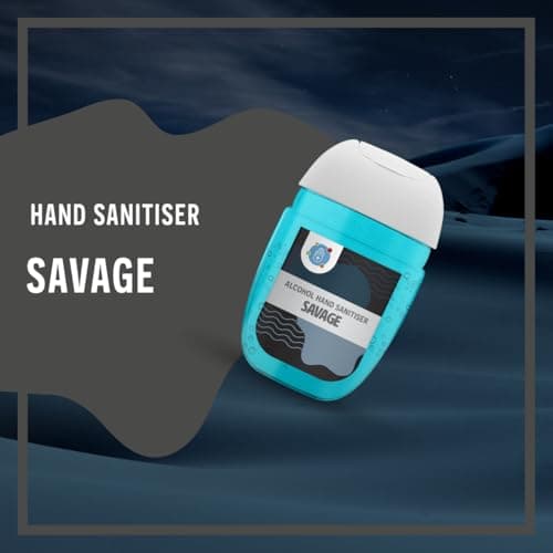 Palm Safe Savage 3 Pack Pocketbac 30ml Anti Bacterial Premium Hand Sanitiser Travel Size Refillable Clip Bottle Quick Drying Non Sticky Extra Moisturising Kills 99.9% of Viruses and Bacteria — view 2
