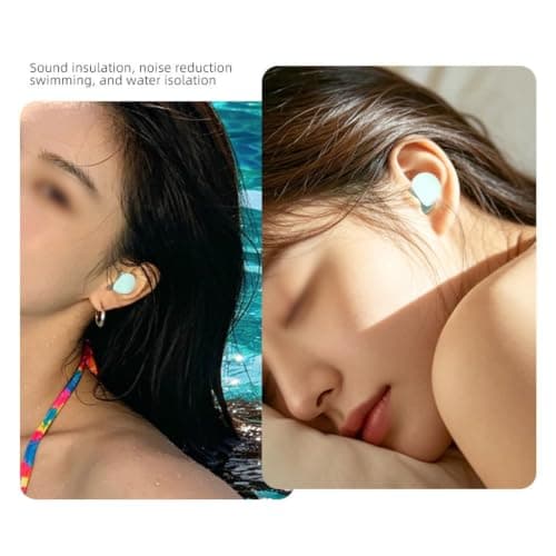 Swimming Ear Plugs Silicone Reusable Noise Cancelling – Protection Buds Kit — view 3