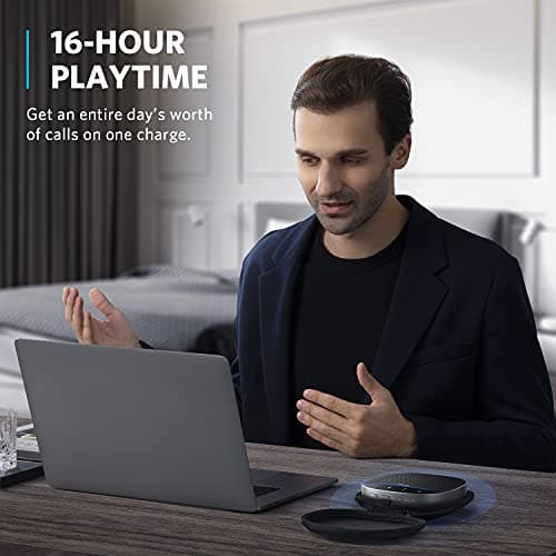 Anker PowerConf S500 Speakerphone with Zoom Rooms and Google Meet Certifications, USB-C Conference Speaker, Bluetooth Speakerphone for Conference Room, Conference Microphone with Premium Voice Pickup — view 6