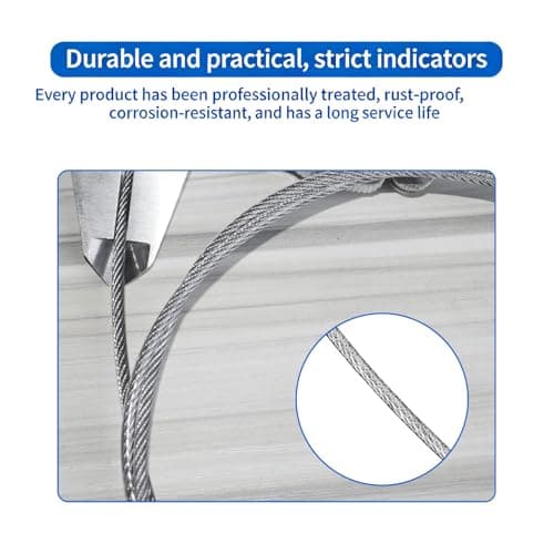ApexPine 2 Pcs 3mm Stainless Steel Security Cable Tethers — view 4