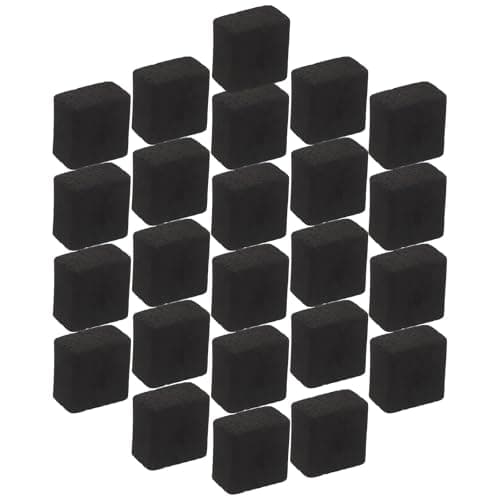jojofuny 24pcs Square Charcoal Tablets for Incense Burning and Hand Warmers, Portable Quick Heating Charcoal Blocks, Reusable Censer Coal Suitable for Travel and Camping Aromatherapy