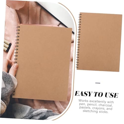 LIFKOME Portable Sketch Book for Painting and Drawing Thick Paper, Suitable for Students and Artists, for Outdoor Activities and Travel, Compatible Pens, Pencils, Charcoal and Markers Random Color — view 6