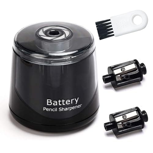 JZF High-Speed Automatic Pencil Sharpener, Portable Battery-Powered Coloured Pencil Sharpener, Perfect for Kids Students and Personal Use at Home School or Office