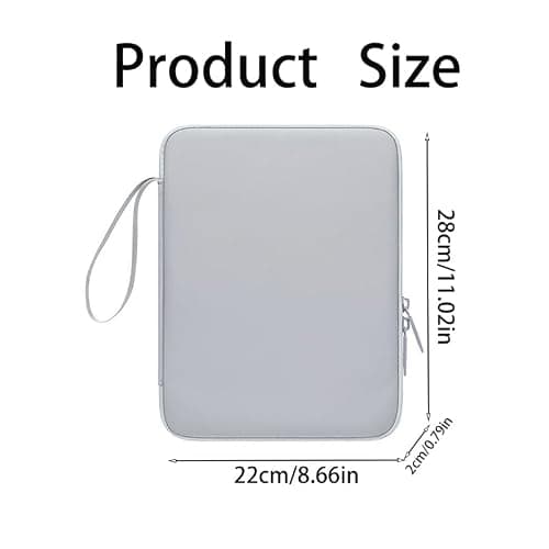 Initail 9-11 Inch Tablet Sleeve Bag for Men & Women,Portable Ipad Carrying Case, Ipad Bag for Daily Work Travel Ipad Accessories for Gift (GR-L) — view 3