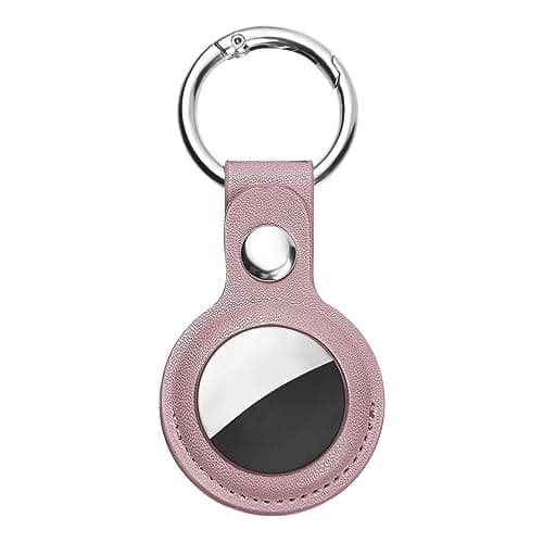 Ainiv Airtag Keychain Set, Portable Airtag Key Locator for Backpacks and Pets, Holder for Mini Protective Cover for Lanyard Tracker, #84 1 Pieces Rose Gold, 1 Pezzi