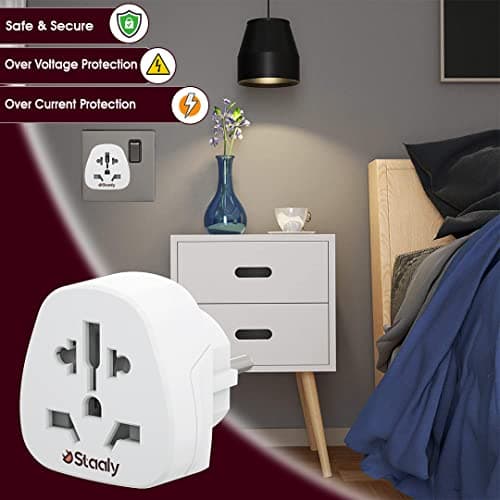 World To EU Travel Adapter (2 Pack) | UK, US, Australia To Europe Plug Adapter | 2x Universal Plug Adapters For Use France, Germany, Spain & Most of Europe — view 5