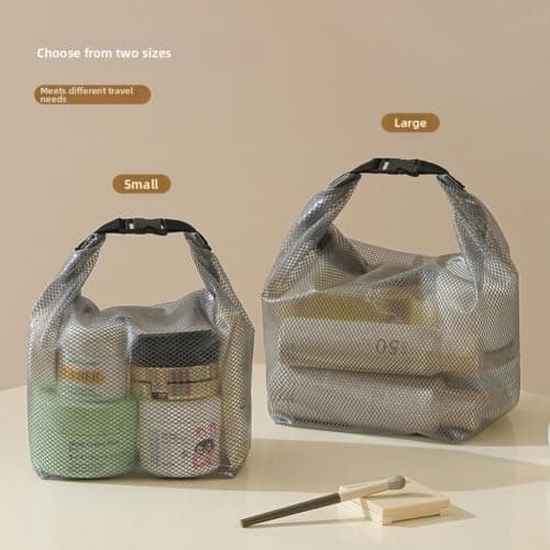 Travel Makeup Bag Large Opening for Organised Storage(Black) — view 3