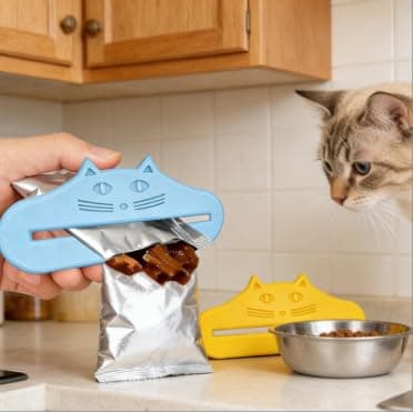 6-Pack Cat Food Tube Squeezer | Cat Food Pouch Squeezer Set, Wet Foods & Puree Treat Dispenser Effortless & Hygienic Tube press for Easy Dispensing, Efficient Portion Control for Travel and Home — view 5
