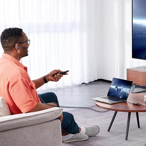 MOXKING TV Headphones with 16FT Long Cord, Wired Earphones with 3.5mm Jack — view 5