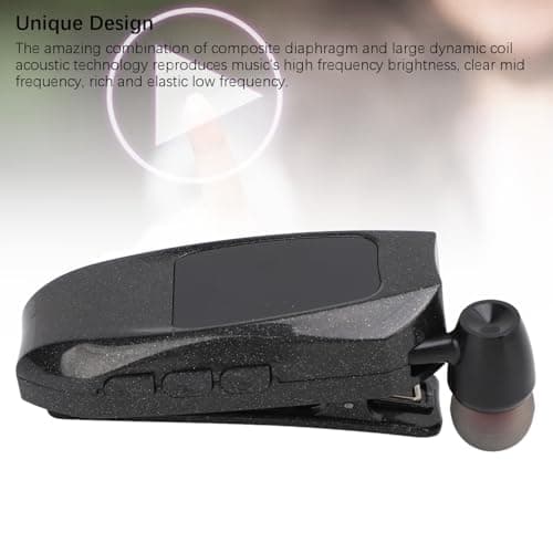 Hidyliu Bluetooth 5.3 Earbuds, Noise Cancelling Gaming Earphones for Computer and Phone, Fast Charging Type C Interface and Unique Design (Single Ear) — view 4